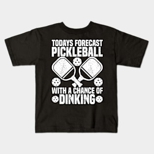 Pickleball Forecast Kids T-Shirt